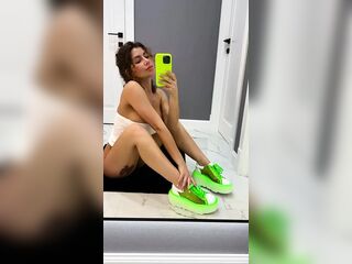 I'm sitting in front of the mirror, touching my twat