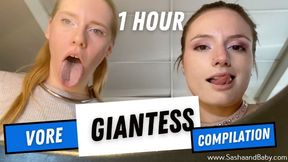 Vore Giantess Compilation - Tiny man - Shrinking Fetish - Vore - Mouth Fetish
