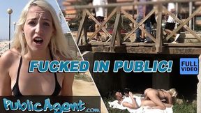 - Blonde in Bikini Grabs Big Cock