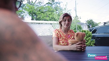 Fresh and Innocent - a Alt Lil Dream Teen is being Titfuckked Passionately by a Dude.