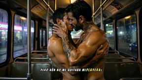 el chofer de transporte deposito sus mecos en mi culo. generado por ia