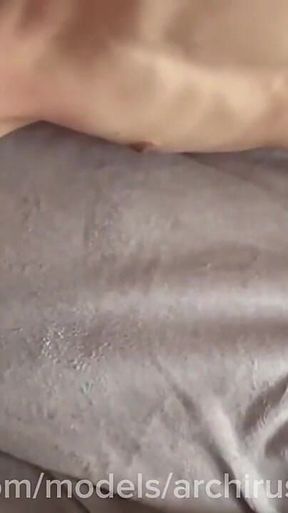 Femboy Eats Cum! Daddy Gushes Cum Into the Mouth of a Young Sissy Twink!