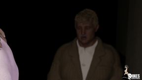 redhead wife of warden gets fucked by a black inmate while her husband watches