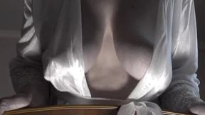 Shaking Big Saggy Soft Natural Tits by Mature BBW MILF.