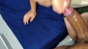 my cuckold sucks cock like slut before anal fucked