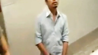 Dare to JO in a public restroom 4