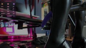 Latex Lingerie &amp; Michellin Man Dildo