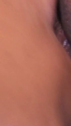 black dike gets a massage before eating and fingering her   Clip 2
