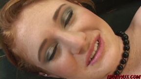 Redhead Slut takes big cock in multiple positions