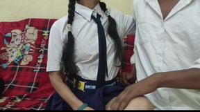 Desi College Girl Hard Fucking in Teacher