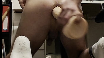 Huge cucumber dildo ride