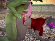 Furry Hentai 3D Yiff - Dragon Boy with Mouse Hard Sex