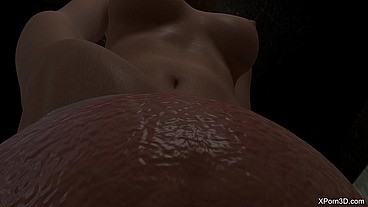 POV GIANTESS Handjob and cum in your face - GIANT FUTA Handjob - Hot Babe Jerking off a Huge Dick - 3D Hentai - Full HD MP4 1080p