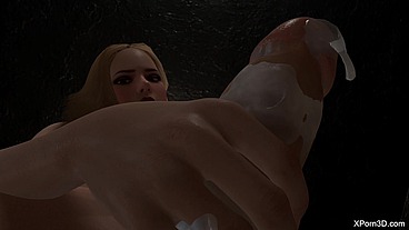 POV GIANTESS Handjob and cum in your face - GIANT FUTA Handjob - Hot Babe Jerking off a Huge Dick - 3D Hentai - Full HD MP4 1080p