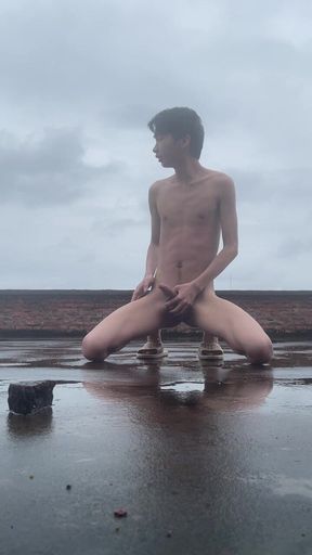 A Young Man From a Rural Area Publicly Harassed Others by Undressing on His Balcony