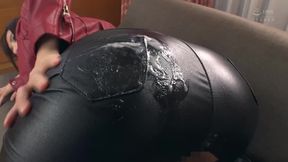 Leather Pants with a Hole in the Crotch for Sex!