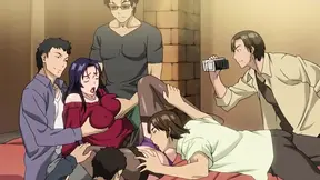 Massive Gangbang for Slutty Cheating Wife on First Casting (Hentai Anime)