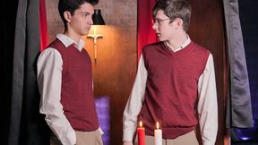 YesFather - Catholic Boys Dakota Lovell and James Manson Get Horny While Playing With Melted Wax
