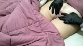 Curvy MILF anal closeup with suppositories and fisting