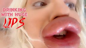 Vienna Wuerstel - Drinking with massive Lips