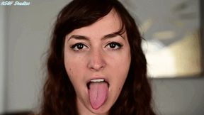 Karly Salinas dreamy tongue tease - MOV