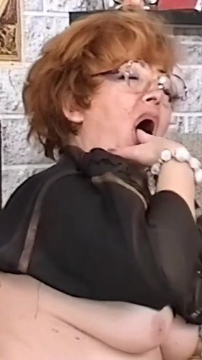 Memorable moment from &quot;Old widow seduces craftsman&quot;