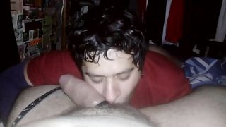 Sissyboy Loves Father's Creammy Sack Of Babymakers