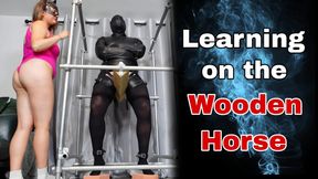 Femdom Predicament Bondage Wooden Horse Domination! Real BDSM Homemade Torture Punishment Amateur Milf Stepmom