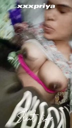 Desi Village Girl feels so happy being my Cum Dumpster Silly Slut. Missionary Creampie POV.