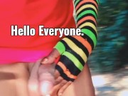 BBC Surprise of Crossdresser Teasing Big Black Cock as Tgirl Exhibitionist