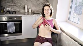 Mette strips down on Karups and tries every angle-someone's clearly done this before