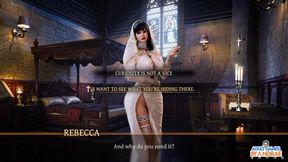 Stepsisters in Sin Gameplay Part 14 - Rebecca Holds the Key Inside Her Pussy