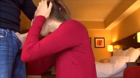 Brunette Teen Has Sexual Encounter at Hotel