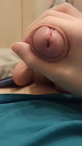 At Night, the Guy Decided to Jerk off His Dick in the Bathroom and Cum with Sweet Cum