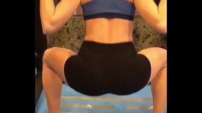 Working out with fit girlfriend - Malhando com a gata sarada