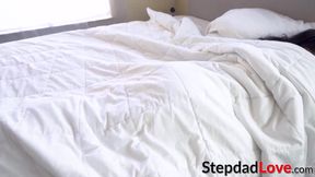Sleepy Vanessa Sky wakes to deepthroat and stepdad pounding