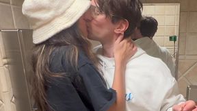 complete girlfriend experience: latina teen aubry babcock rodeo drive public washroom load 2