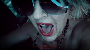 Redhead Nadia Foxx gives close-up jerk off challenge