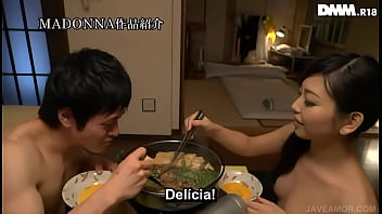 Japanese wife Jin Yuki gets fucked hard in her friend's house