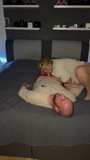 Blowjob to Cumshot Pussy Fingering Clit Rubbing Deep in Mouth Multiple Orgasms Blonde Horny Couple Kissing Real Wet Blowjob