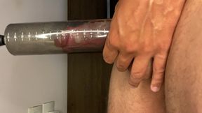 Older Man Had a Chance Encounter and Used His Penis Pump to Make His Penis Thicker