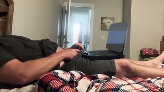 Hubby Caught Jerking to Porn By Angry Disgusted Fiance ~ It's Not His Cock!