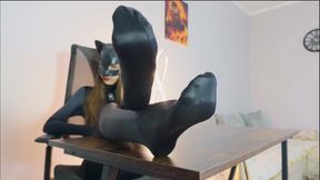 Catwoman Miley Wants You To Worship Her Feet In Catsuit - Part 1