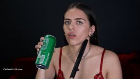 Hailey Gulps Soda HD (1920x1080) Throat, ASMR, Burping