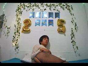 Xmas Solo Masturbation