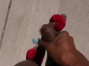 Lettin it all Hang out w/ Piss and Cum Outside (TS PublicPrincess)