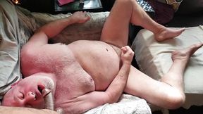 DOUBLE CUM - Bear jerks off for you twice!!