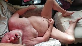 DOUBLE CUM - Bear jerks off for you twice!!