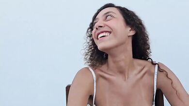 Latina whips out her big tits and gets fucked raw in a public bathroom
