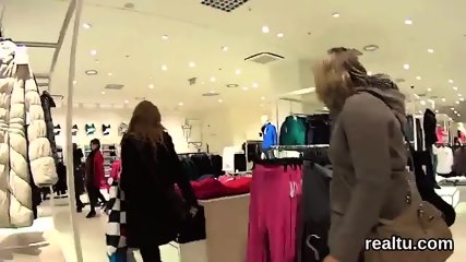 Gorgeous czech cutie gets teased in the mall and reamed in pov